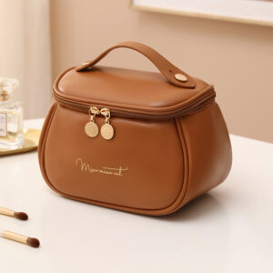 Cute PU Makeup Bag Portable Women Makeup Case Waterproof Multifunctional Toiletry Organizer Storage Bag Travel Cosmetic Bag