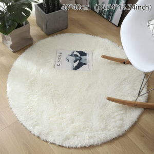 Plush Carpet Fluffy Wool Rug Living Room Carpets Faux Fur Round Mat Kids Room Long Plush Rugs Home Bedroom Decor Shaggy Carpet