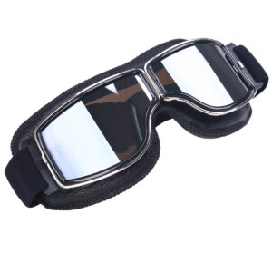Motorcycle Glasses Windproof Motorcycle Helmet Glasses Sunglasses Retro Universal olding Leather Retro Motorcycle Accessories