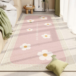 Crystal velvet carpet small fresh home bedroom girl room dirt resistant bed blanket absorbent non-slip long blanket care water