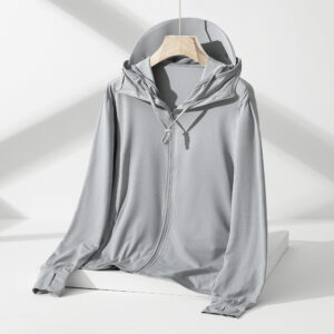 Summer New Ice Silk Outdoor Sunscreen Clothing Thin Men’s Outdoor UV Protection Cool and Breathable Couple Quick Drying Top