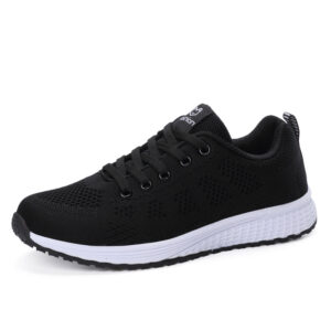 Breathable Women Running Shoes Lightweight Anti-slip Female Sports Shoes Outdoor Soft Women’s Sneakers Lace Up Fashion Tennis