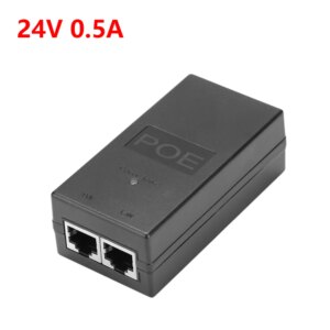 24V/48V 0.5A Desktop POE Power Injector Ethernet Adapter Surveillance CCTV for IP Camera Power Supply With Security Protection