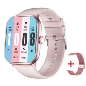 LEMFO Smart Watch For Women Bluetooth Call Music Smartwatch Women Full Touch Dial Fitness Tracker Waterproof Women Watch 2.01″