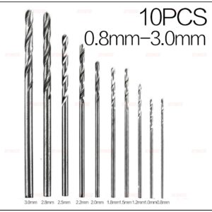 STONEGO 10/25/50Pcs HSS Steel Cobalt Mini Twist Drill Bit Set Straight Shank Hole Opener Power Drilling Punching Tools