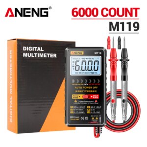 Multimeter Tools Automatic Shutdown 6000 Counts Portable Capacitor Tester Temp Resistance Transistor for Electrician Accessories