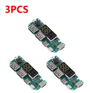 1-10pcs Mini 18650 Charging Module LED Dual USB 5V2.4A 2A /1A Micro/Type-C USB Mobile Power Bank Lithium Battery Charger Board