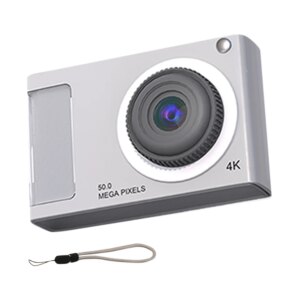 48MP HD Mini Camera 2.4in IPS Display 16X Zoom Digital Camera Anti-Shak 4K Video Camera with Fill Light for Kids Students Teens