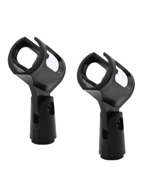 2x Universal Microphone Stand Clip Adjustable Mic Clamp Mount Holder
