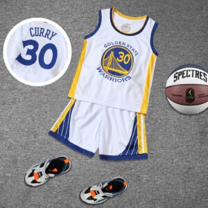 NEW 24/25 Children’s clothing suit#30boy girl Basketball Jerseys set primary school jersey game team uniform training vest