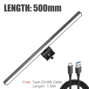 LED Desk Lamp Monitor Light Bar PC Computer Dimmable Screen Light 33cm 50cm Office Study Reading Hanging Table Lamp USB Powered