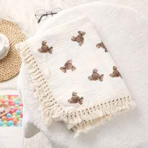 Double Layer Cotton Baby Blankets Muslin Swaddle For Newborn Infant Baby Bed Blanket Bebe Stuff Baby Cotton Wrap