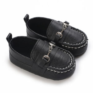 0-18M Spring and Autumn Handsome Boys Leather Fashion Classic Baby Shoes Soft Cloth Sole Comfortable Casual Walking Shoes