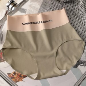 Invisible Ice Silk Panties Women Seamless Briefs Female Underpants Ultra-thin Underwear High Rise Solid Comfortable Lingerie NEW