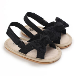 Cute baby girl sandals, slippers, soft soled bow anti slip baby outdoor slippers