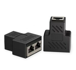 RJ45 Ethernet LAN network distributor expander 1 to 2 tee extension cable port adapter connector