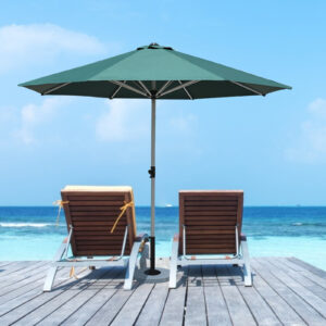 2M Beach Courtyard Pool Umbrella Cover Swimming Market Garden Table 6 Rib Terrace Home Textiles Replacement Umbrella Shade Cover