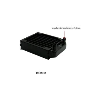 PC Water Cooling Radiator Aluminum Multi-Channels 30mm Thin Liquid Row Support 12CM Fan,80/90/120/240/360mm Black/White
