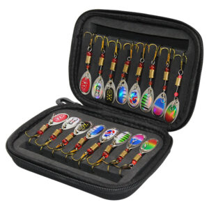 16pcs/20pcs Set Fishing Spoons Lures Metal Baits Set with Storage Bag Case Casting Spinner Fishing Bait For Outdoor Fishing Tool