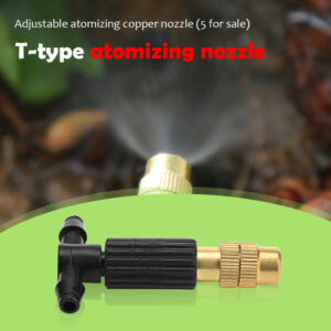 5pcs 4/7 Pipe sprayer Misting Irrigation Nozzles Watering Brass Atomizer Adjustable Garden Micro sprayer Farm equipment