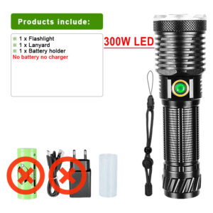 Ultra Powerful Flashlight High Power LED Flashlights 8800000LM Long Range Zoom 3000M Spotlight Torch Light Tactical Lantern