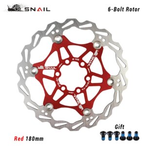 SNAIL Bicycle Floating Rotor 160/180/203mm 6-Bolt Disc Rotor Mountain Bike Brake Pads Floating Disc Bicycle Rotors