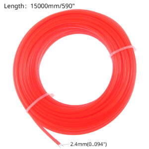 2.4mm * 15000mm Round Mowing Strong Strimmer Nylon Line Brush Cutter Strimmer Trimmer Wire Grass Trimmer Head Roll Mowing Wire