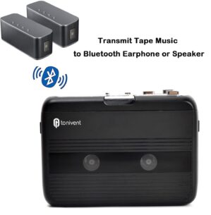 Bluetooth Cassette Player FM Transmitter Stereo Walkman FM Radio Personal Tape Player with Auto-reverse
