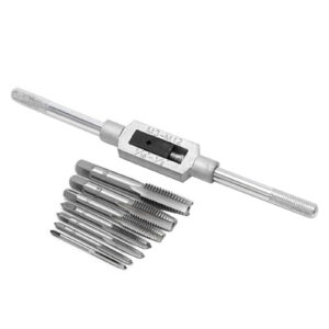 32PCS HSS Tap and Die Set Metric Wrench Cut M3-M12 Hand Threading Tool Tungsten Carbide Tap Die Screw Thread Making Tool