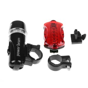 5 LED Bike Light Bicycle Front Back Light Set MTB Bicycle Headlight Butterfly Taillight Cycling Safety Warning Light Bike Lamp