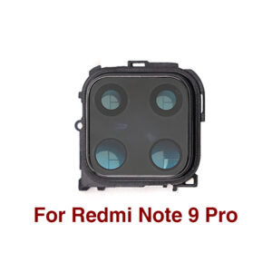 New For Xiaomi Redmi Note 9S / Note 9 Pro Rear Camera Glass Lens Cover Note9 Back Camera Frame Holder Replacement