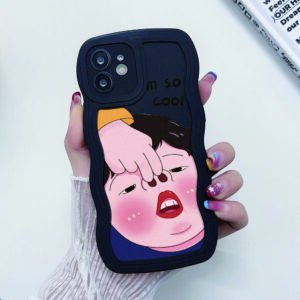 Funny Girl Case For iPhone 13 Pro Funda iPhone 15 11 12 13 14 Pro Max X XR XS Max 6 6S 7 8 Plus SE 2020 Soft Phone Bumper Cover