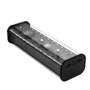 21700 Battery Storage Box DIY Power Bank Box for 4×21700 Charger Dual USB Output Lightning TypeC Input 21700 Battery Holder Case