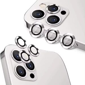3Pcs Camera Lens Protector Glass For IPhone 11 12 13 14 Pro 15 Pro Max Mini Full Cover Lens Metal Protector Ring For 15 Plus