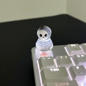 1Pcs Cute Halloween Skeleton Ghost Key caps Cross Axis Mechanical Keyboard Accessories