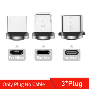 540 Rotate 3A Magnetic Cables Micro USB Type C Cable Mobile Phone Magnet Charger Wire Cord Micro Type C Cable For iPhone Xiaomi