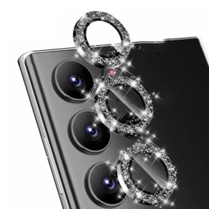 Diamond Lens Protector Glass for Samsung Galaxy S24 S23 Ultra A34 A14 A24 A54 Camera Metal Lens Ring Case for Samsung Lens Cover