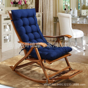 Factory direct wholesale autumn and winter sanding recliner cushion thickened double-sided available lunch break folding chair cushion rocking chair cushion
