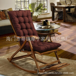 Factory direct wholesale autumn and winter sanding recliner cushion thickened double-sided available lunch break folding chair cushion rocking chair cushion