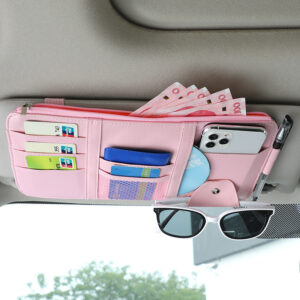 Car multi-function sun visor clip storage clip car sunshade glasses clip card business card bill storage
