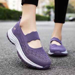 Summer Old Beijing Cloth Shoes Women’s Breathable Slip-on Mesh Non-slip Mother Shoes Casual Comfortable Middle-aged and Elderly Walking Shoes