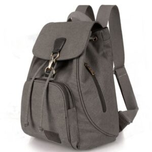 Retro Backpacks Rucksack Trendy Vintage Shoulder Bag Fashion Solid Color Canvas Bag Computer