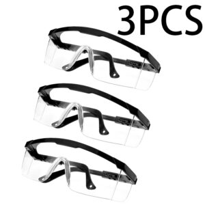 3Pcs Anti-Splash Work Safety Glasses Eye Protecting Lab Goggles Protective Industrial Wind Dust Proof Goggles Cycling Glasses