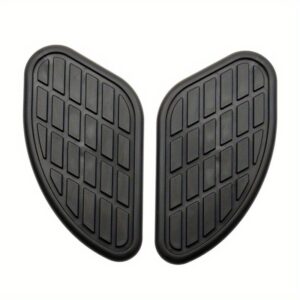 2Pcs/Pack Retro Motorcycle Cafe Racer Gas Fuel Tank Rubber Sticker Protector Knee Tank Pad Grip Decal for Honda Yamaha Harley