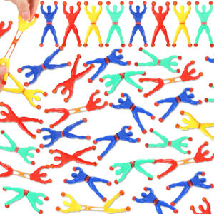 20pcs/bag Sticky Man Climbers Wall Spider Toys Kids Birthday Party Favors Treat School Prize Goodie Filler Child Guests Gifts