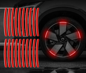 20pcs Motorcycle Car Wheel Hub Reflective Sticker For Night Driving Luminous Decoration Crystal warning safety sign Sticker