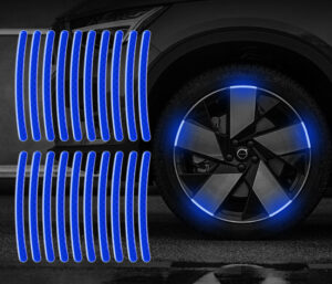 20pcs Motorcycle Car Wheel Hub Reflective Sticker For Night Driving Luminous Decoration Crystal warning safety sign Sticker