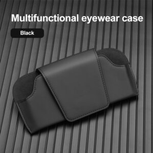Universal Car Sunglasses Holder Case Auto Sun Visor Glasses Box Clip Sunglasses Holder Magnetic Fastener Eyeglasses Storage