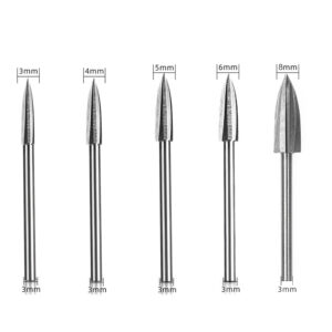 5 Pcs Woodworking Carving Tool Wood Carving Drill Bit Drilling Engraving Tools