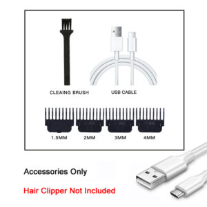 USB Fast Charging Hair Trimmer Cordless Electric Hair Cutting Machine Portable Shaver Barber Vintage Hair Clipper For Hairdresse